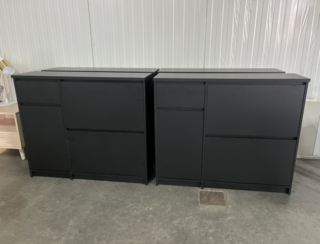 4x Basic Flip Schoenenkast, ByFonq, Zwart